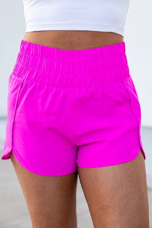 Casual Chic Great Deals On Ethnic Cultural Wear Errands To Run Solid Magenta High Waisted Athletic Shorts FINAL SALE Casual Chic Great Deals On Ethnic Cultural Wear Errands To Run Solid Magenta High Waisted Athletic Shorts FINAL SALE