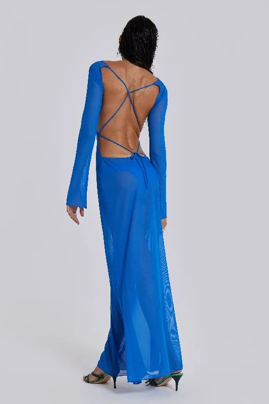 Current Trends Flash Sale Ziva Sheer Maxi Beach Dress