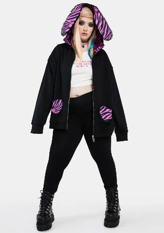 Women's Fashion Essentials Trend Setting Wardrobe Plus Tickets To My Downfall Bunny Hoodie