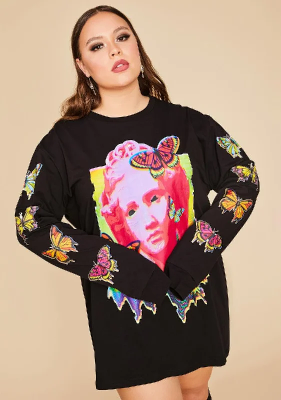 Women's Functional Apparel For Outdoor Activities Business Casual Outfits Plus Acid Canvas Long Sleeve Tee Women's Functional Apparel For Outdoor Activities Business Casual Outfits Plus Acid Canvas Long Sleeve Tee