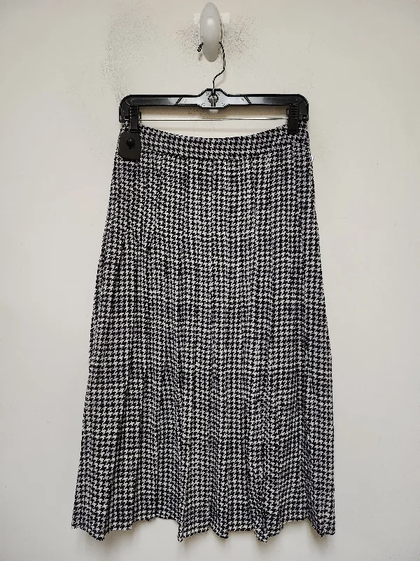 Skirt Midi By White House Black Market In Plaid Pattern, Size: 0