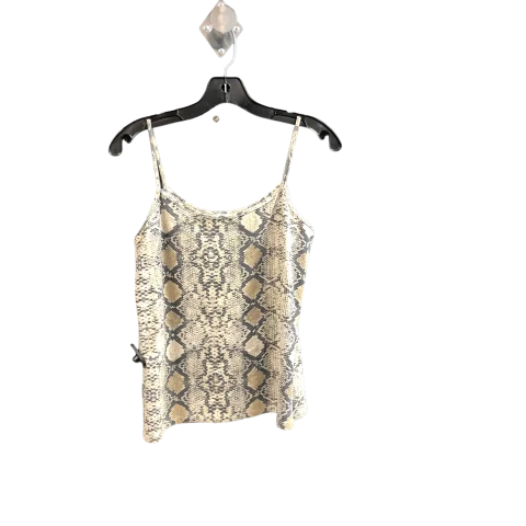 Animal Print Top Sleeveless Basic Zara, Size L