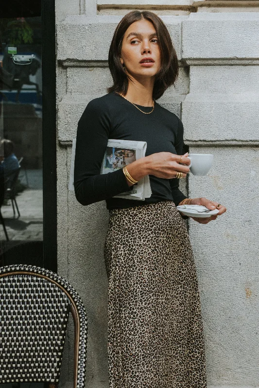 CARLA SKIRT // BEIGE PRINT