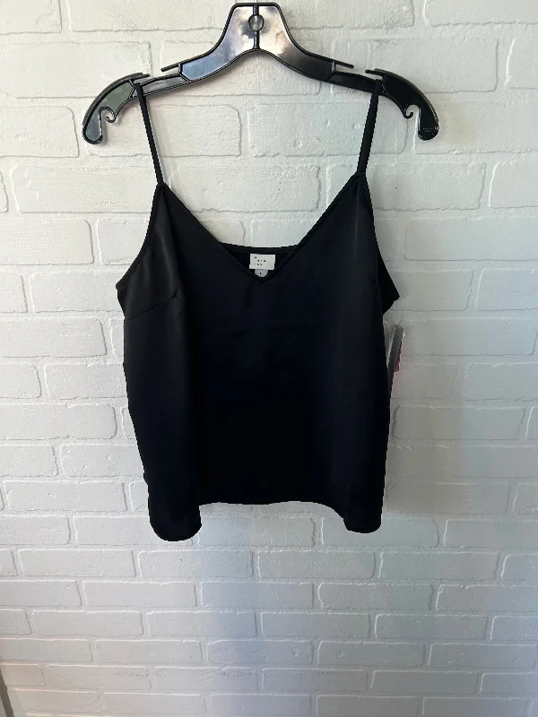 Top Sleeveless By A New Day In Black, Size: L