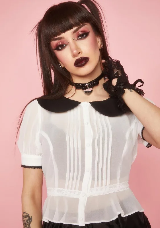 Flash Sales Today Essentials On Sale Big Girls Don't Cry Sheer Blouse