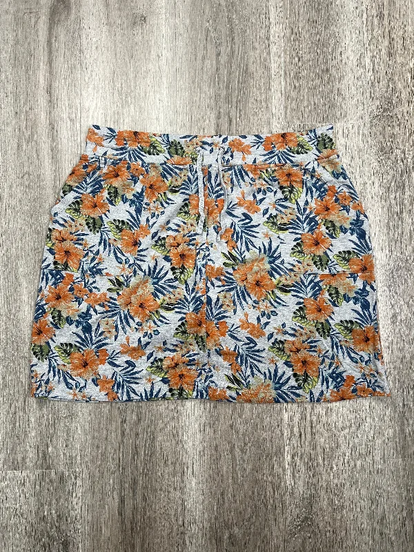 Floral Print Skort Tribal, Size Xl