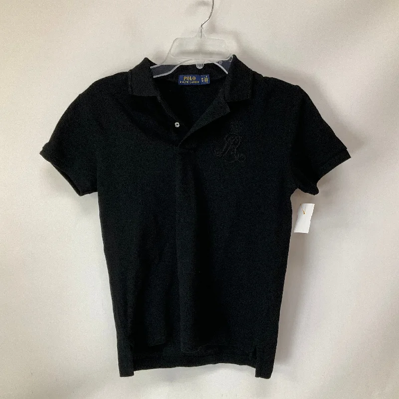 Top Short Sleeve By Polo Ralph Lauren In Black, Size: Xs