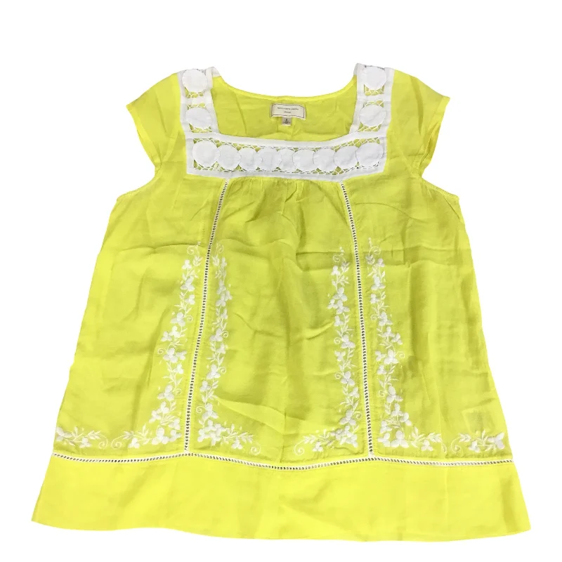 Top Sleeveless By Moulinette Soeurs In Yellow, Size: 8