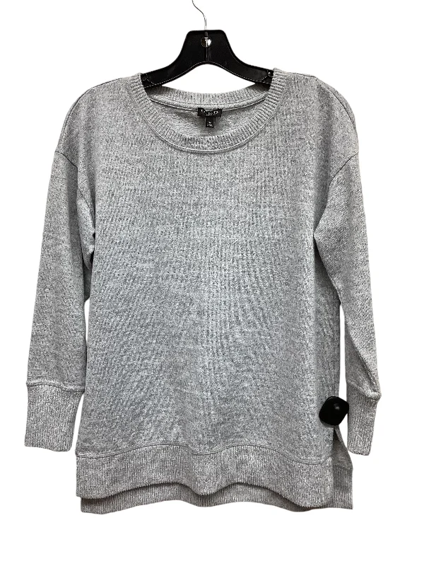 Top Long Sleeve By Talbots In Grey, Size: Sp