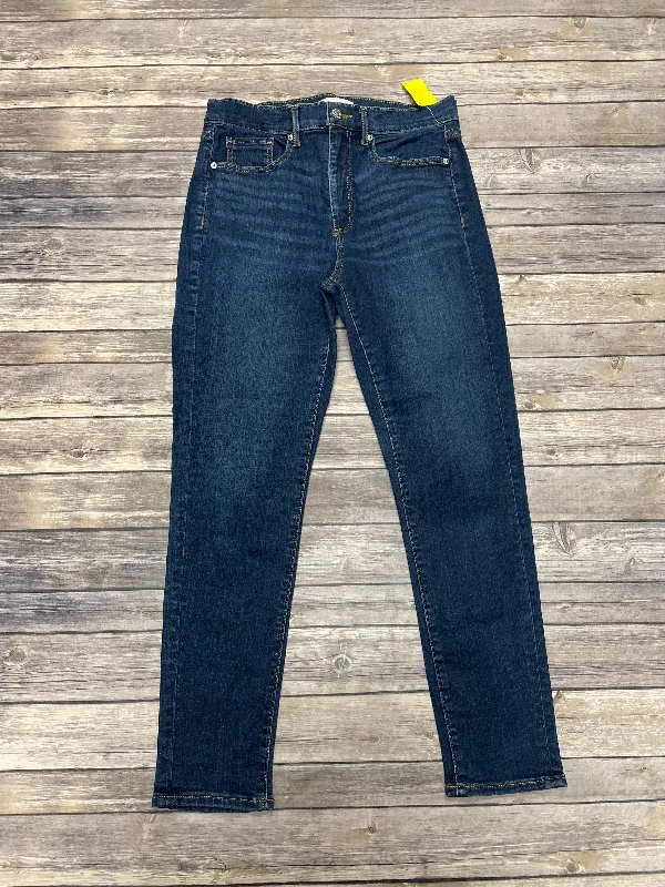 Jeans Skinny By Loft In Blue Denim, Size: 8