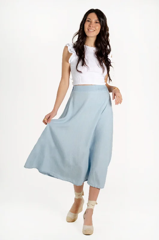 CARLA SKIRT // LIGHT DENIM