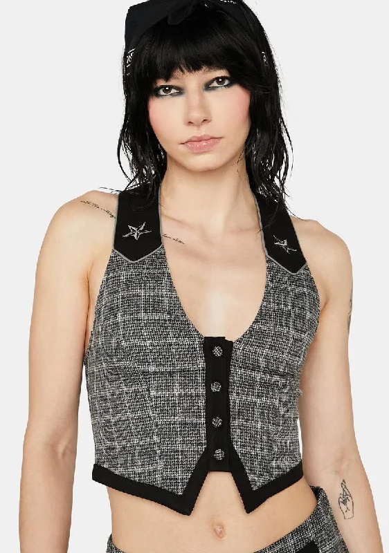 Women's Stylish Vacation Attire Stylish Looks Keep On Rollin' Halter Top