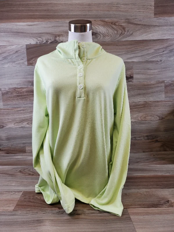 Top Long Sleeve By Croft And Barrow In Green, Size: L