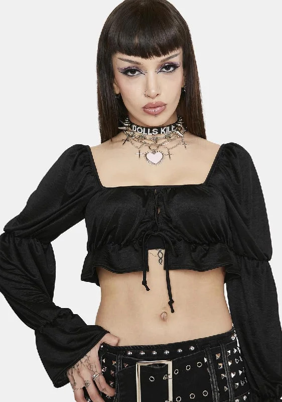 Casual Chic Charming Silhouette Flirty Silhouettes Long Sleeve Top