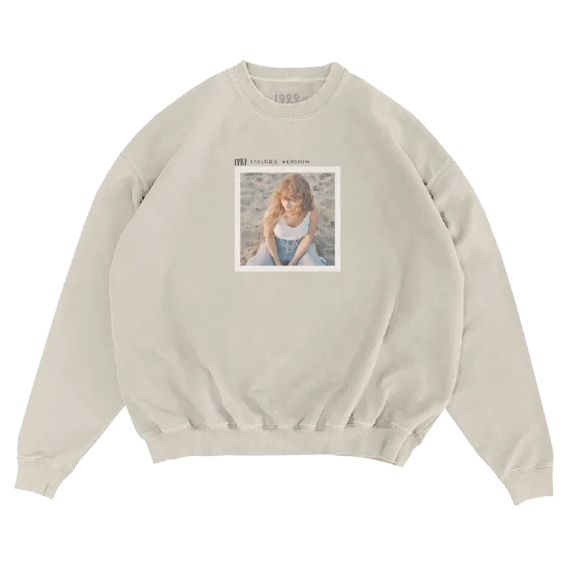 Women's Layered Outfit Break Fashion Norms 1989 (Taylor's Version) Beige Crewneck