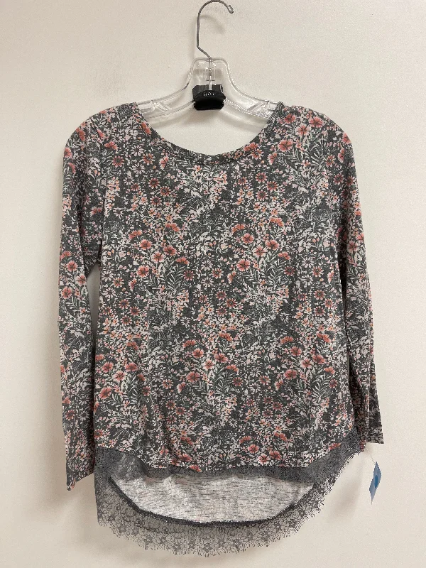 Top Long Sleeve By Lc Lauren Conrad In Grey, Size: Xs