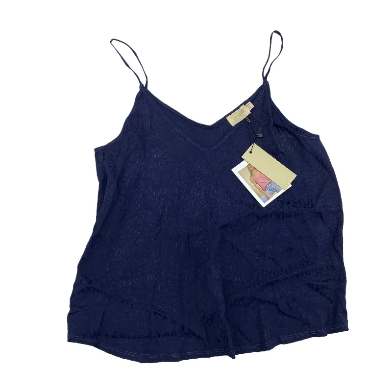 NAVY BLOUSE SLEEVELESS by NATION Size:M