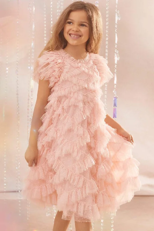 Luxury Fashion Art Deco Geometric Pattern Look Genevieve Kids Dress