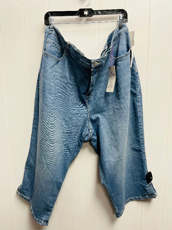 Capris By Gloria Vanderbilt In Blue Denim, Size: 24