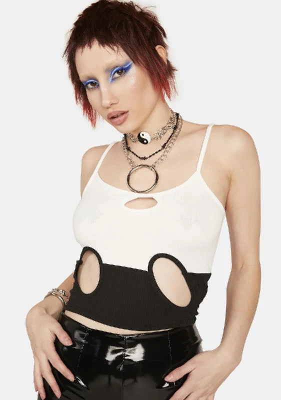 Unique Women's Fashion Pieces Browse Our Top Products Fusion Fix Two-Tone Tank Top