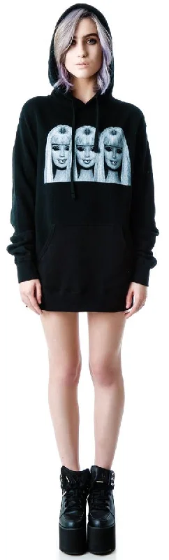 Modern Women's Outfit Eclectic Style Wardrobe Evil Barbie Pullover Hoodie