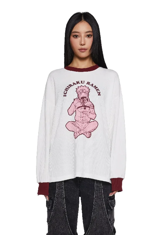 Edgy Fashion Exclusive Discount Ramen For Life Long Sleeve Tee