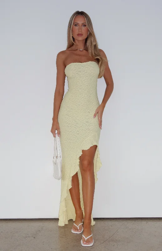 Affordable Women's Garments Wardrobe Upgrade Your Fantasy Maxi Dress Lemon