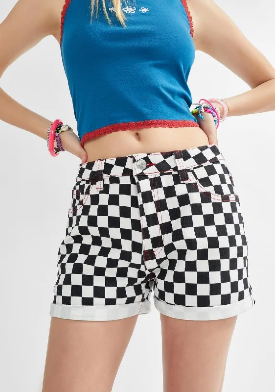Comfortable Casual Women's Clothing Exclusive Discounts Having Fun Yet Checkered Shorts Comfortable Casual Women's Clothing Exclusive Discounts Having Fun Yet Checkered Shorts