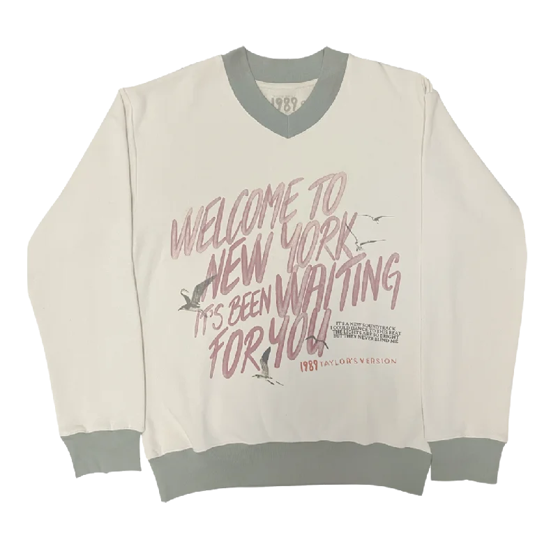 Women's Casual Outfit Trend Forward Threads For Her Welcome To New York, It’s Been Waiting For You V-Neck Pullover Women's Casual Outfit Trend Forward Threads For Her Welcome To New York, It’s Been Waiting For You V-Neck Pullover