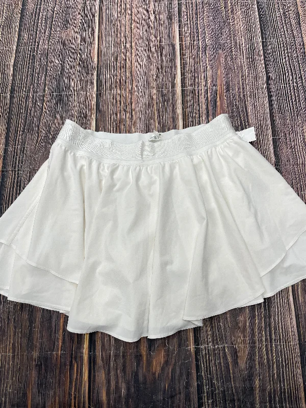 Athletic Skort By Lululemon In White, Size: 12