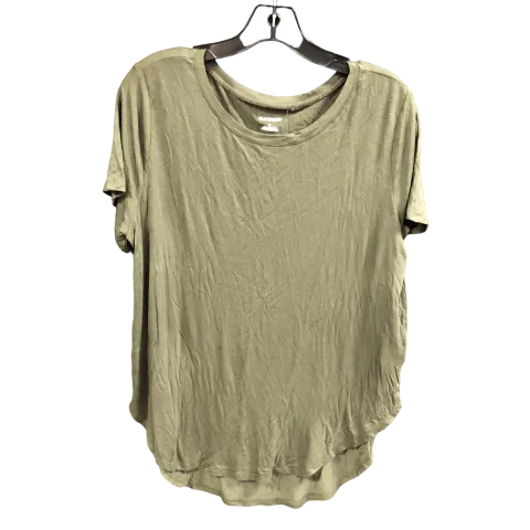 Top Short Sleeve By Halogen In Green, Size: L