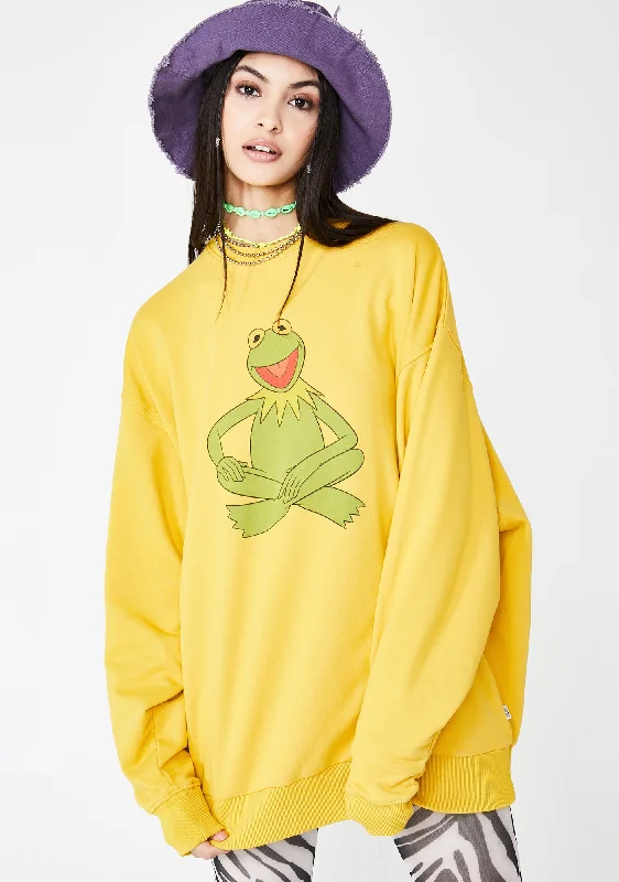 The Muppets Kermit Oversize Sweater