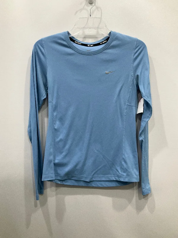 Top Long Sleeve By Nike Apparel In Blue, Size: S