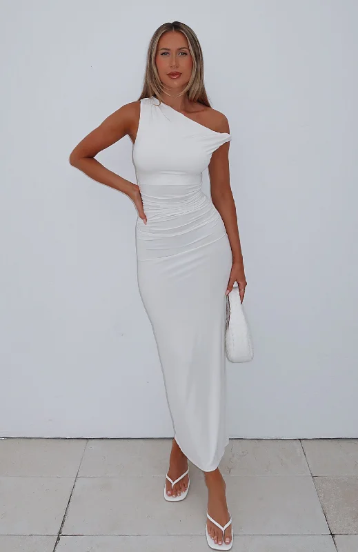 Seasonal Women's Fashion Trends Sale Event, Prices Rock Little Bit Dramatic Maxi Dress White Seasonal Women's Fashion Trends Sale Event, Prices Rock Little Bit Dramatic Maxi Dress White
