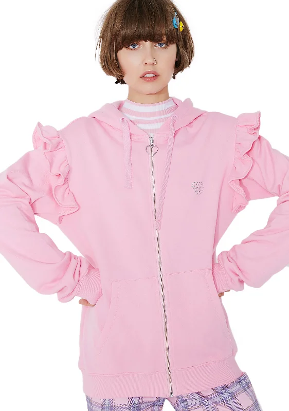 Women's Party Outfit Unleash Your Trend Driven Style Spoilt Pink Hoodie