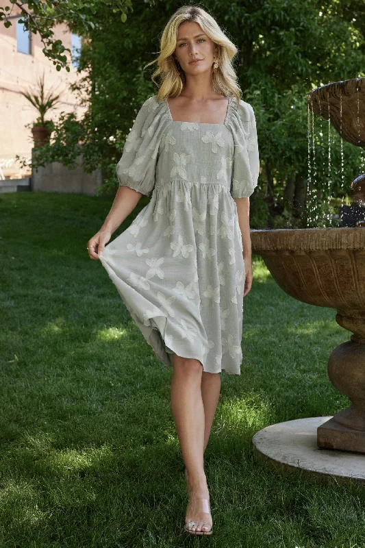 Women's Clothing Boutique Unbeatable Prices Avery Short Dress | Sage