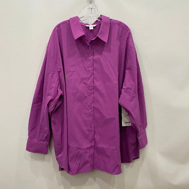 Top Long Sleeve By Athleta In Purple, Size: 3x