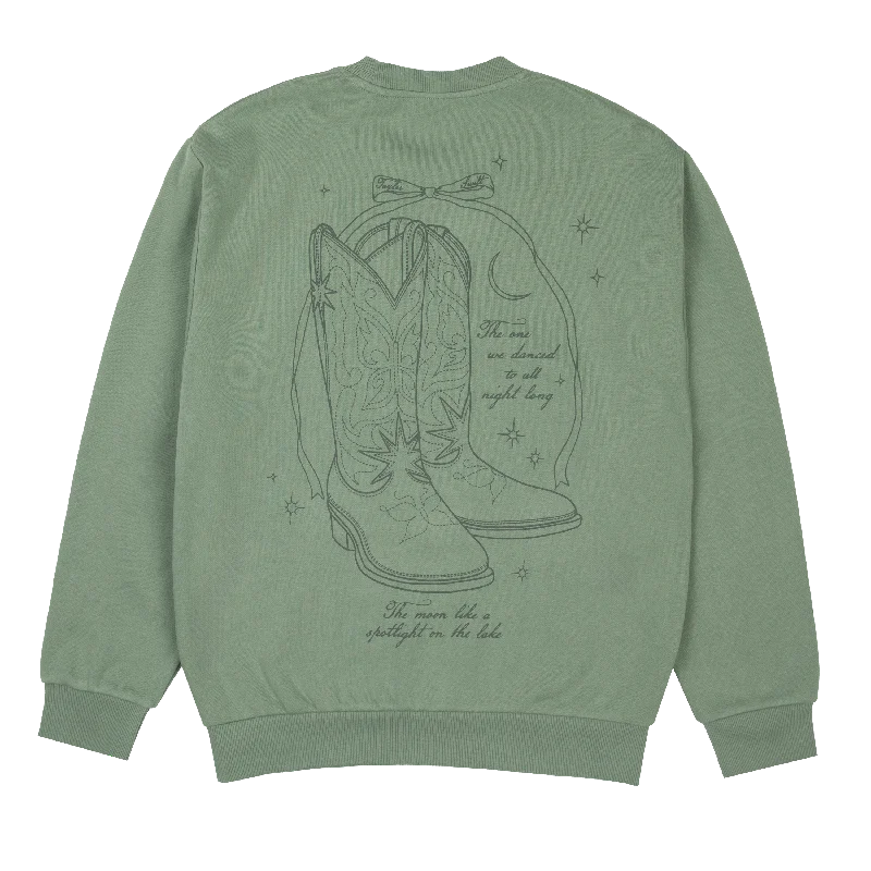 Women's Professional Attire Wardrobe Update Self-Titled Danced All Night Long Kanga Pocket Crewneck Women's Professional Attire Wardrobe Update Self-Titled Danced All Night Long Kanga Pocket Crewneck