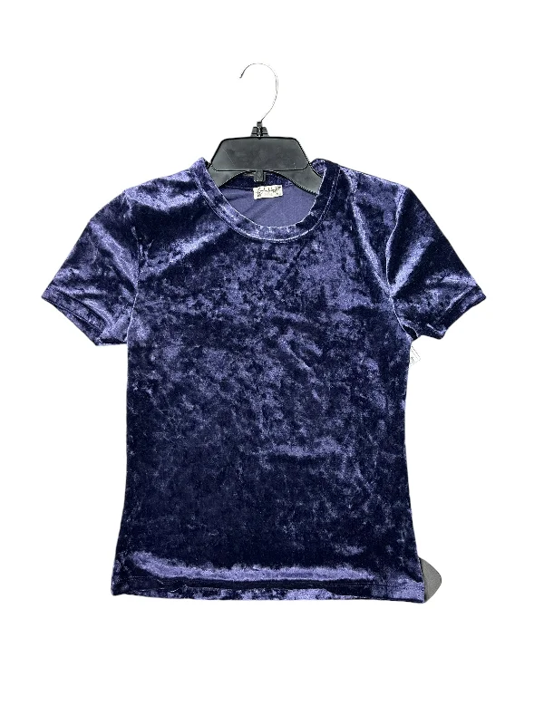 Top Short Sleeve By Free People In Purple, Size: M