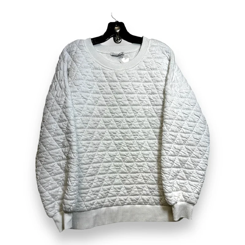 Sweatshirt Collar By Staccato In White, Size: M