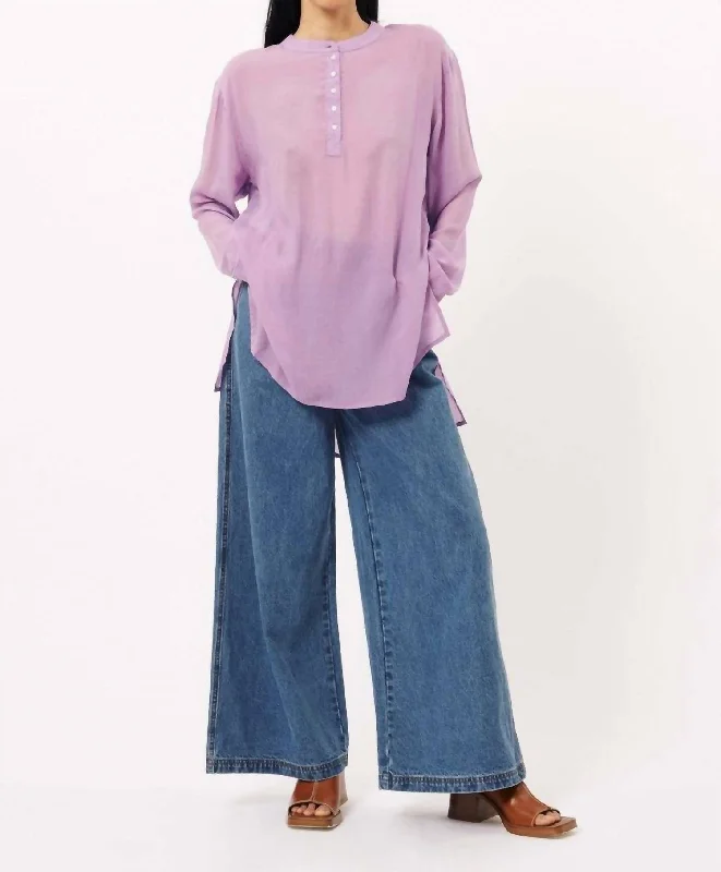 Women's Holiday Attire Hot Styles Paris Axelle Blouse In Lilac