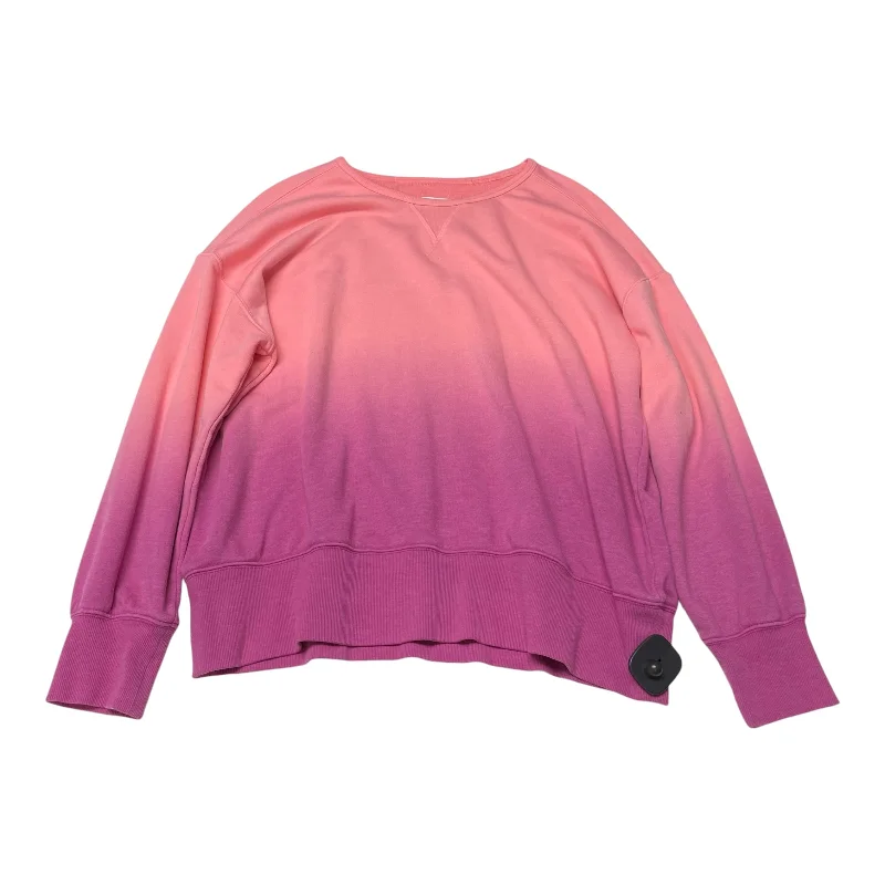 Sweatshirt Crewneck By Lou And Grey In Pink, Size: L