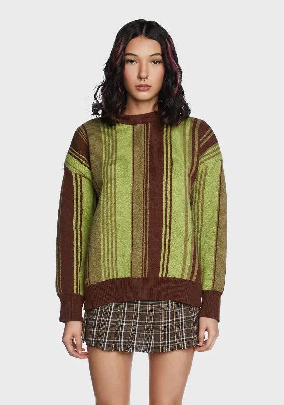 Lucky Strike Striped Sweater