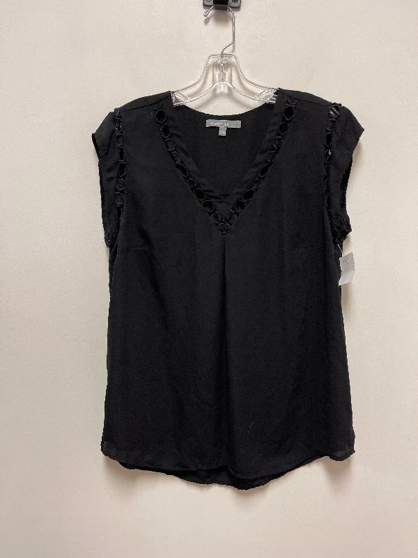 Top Short Sleeve By Daniel Rainn In Black, Size: L