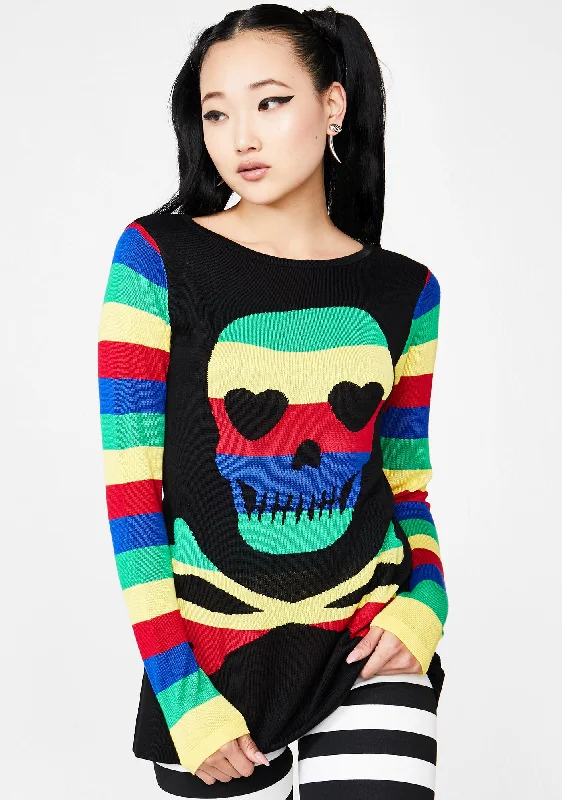 Sweet Lovely Death Rainbow Sweater