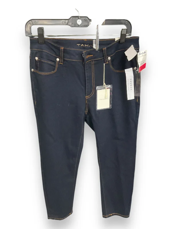 Capris By Tahari By Arthur Levine In Blue Denim, Size: 8