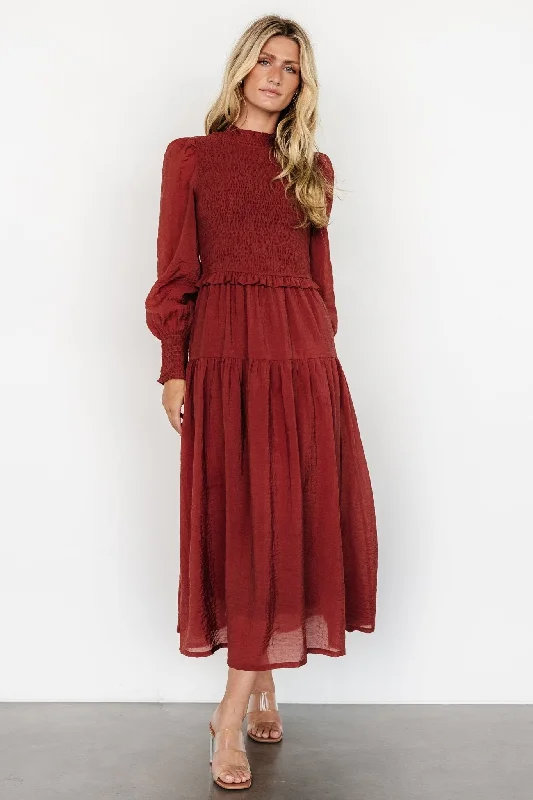 Elegant Women's Clothing Online Flash Sale Starts Daria Smocked Maxi Dress | Brick