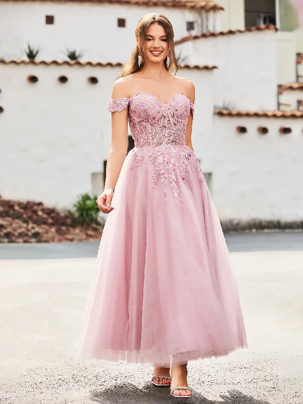 Women's High-Fashion Apparel Boho Chic Fashion Off-the-shoulder A-line Sequins Dress with Beaded Dusty Rose Women's High-Fashion Apparel Boho Chic Fashion Off-the-shoulder A-line Sequins Dress with Beaded Dusty Rose