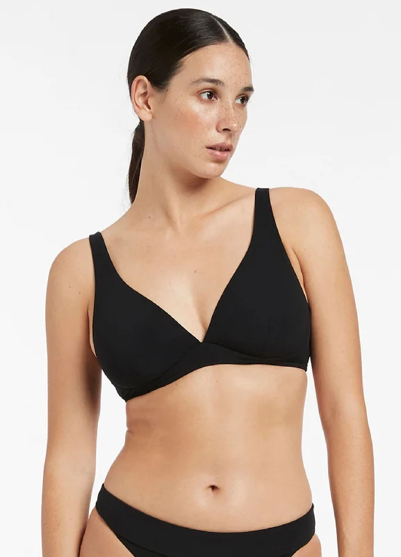 Women's Clothing Brands Best Seller JETSET D/DD Underwire Bikini Top - Black