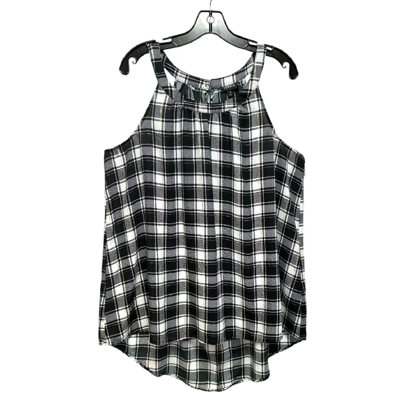 Top Sleeveless By Torrid In Plaid Pattern, Size: Xl